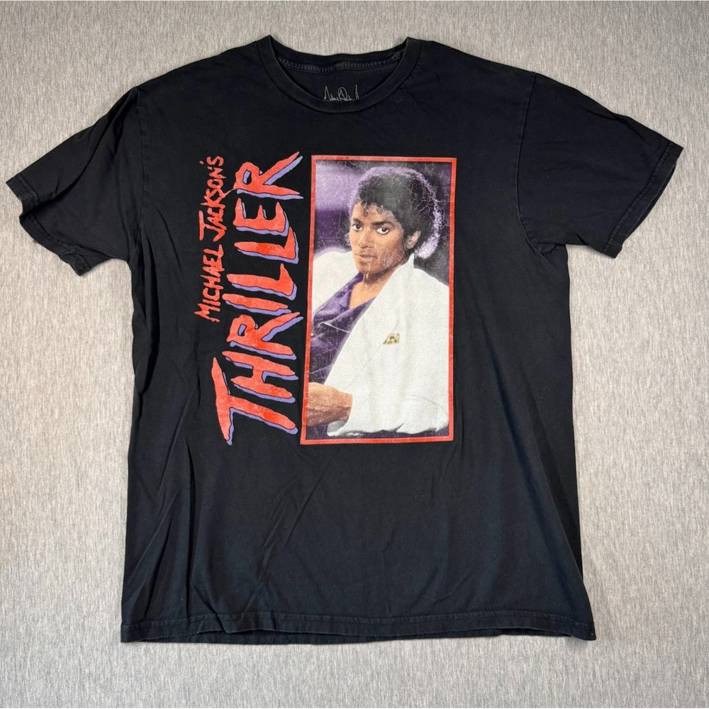 Michael Jackson Thriller Graphic Tee Black Bravado Band Shirt Size Large